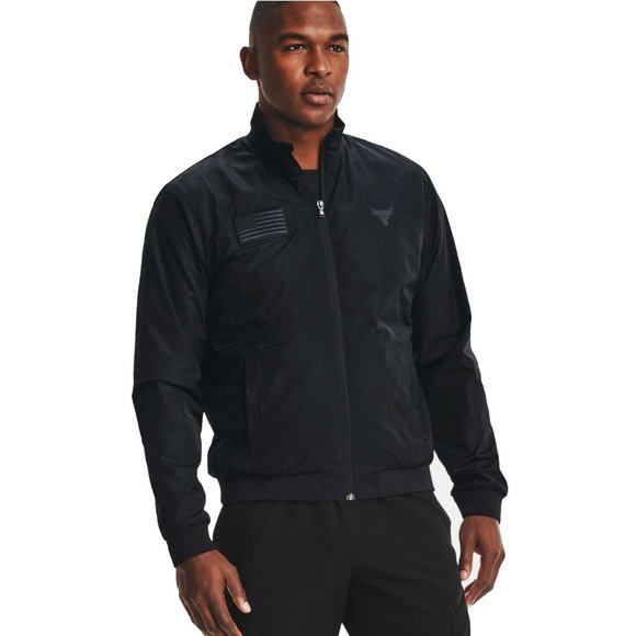 Under Armour Project Rock x Freedom Veteran's Day Men's S-XXL Bomber Jacket - Picture 7 of 16